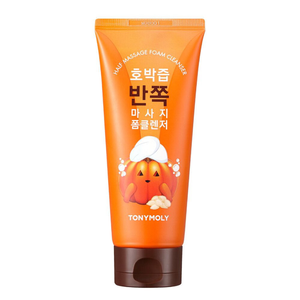 TONYMOLY Массажная пенка для умывания с экстрактом тыквы HALF MASSAGE FOAM CLEANSER, 120 мл.
