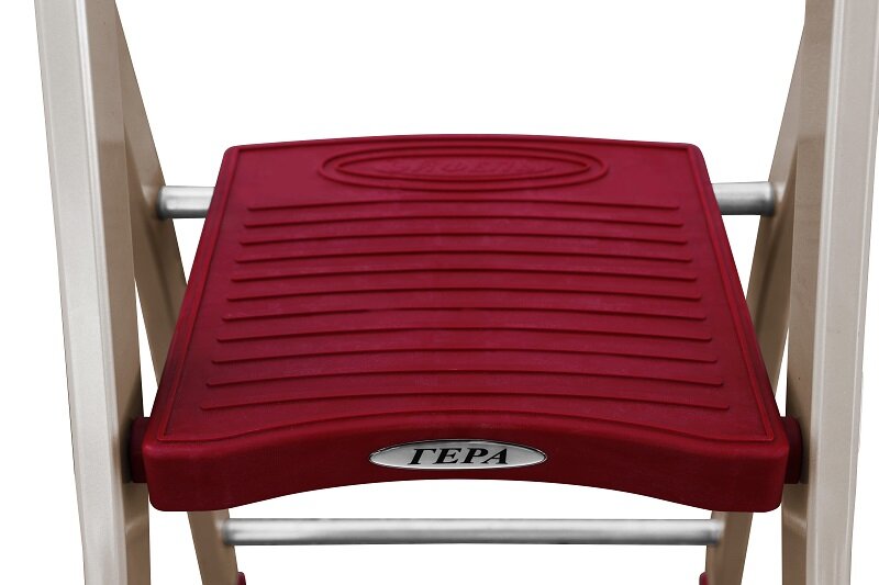 Стремянка Эйфель Гера 2 Ступени Рабочая Высота: 2.47 М, Нагрузка 150 Кг. — фото 1