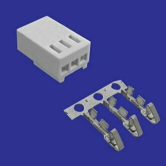 Разъем питания низковольтный HU-03 pitch 2.54mm+Terminal / Комплект из 10 шт. / RUICHI