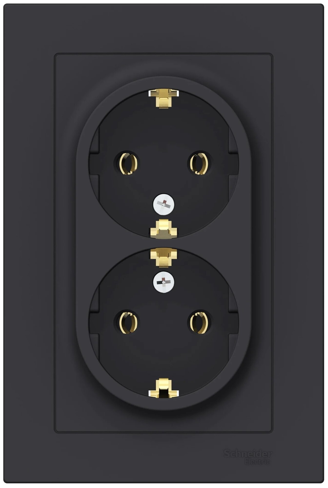 Розетка Schneider Electric AtlasDesign Systeme Electric, с заземлением IP20, 2 поста