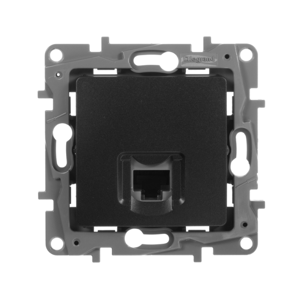 Розетка интернет RJ45 антрацит Etika