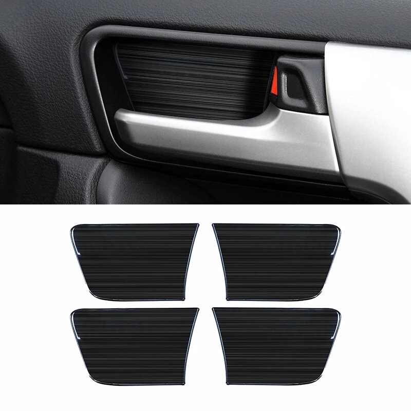 Наклейка на дверную чашу Black для Toyota Land Cruiser Prado 150 (2010-2023)