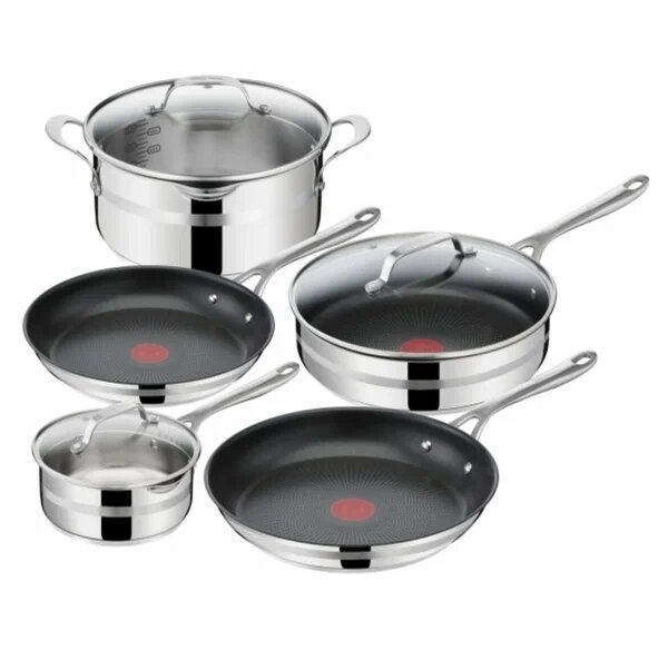 Набор посуды из нержавеющей стали Tefal E310S874 Jamie Oliver Cook Smart 8 предметов