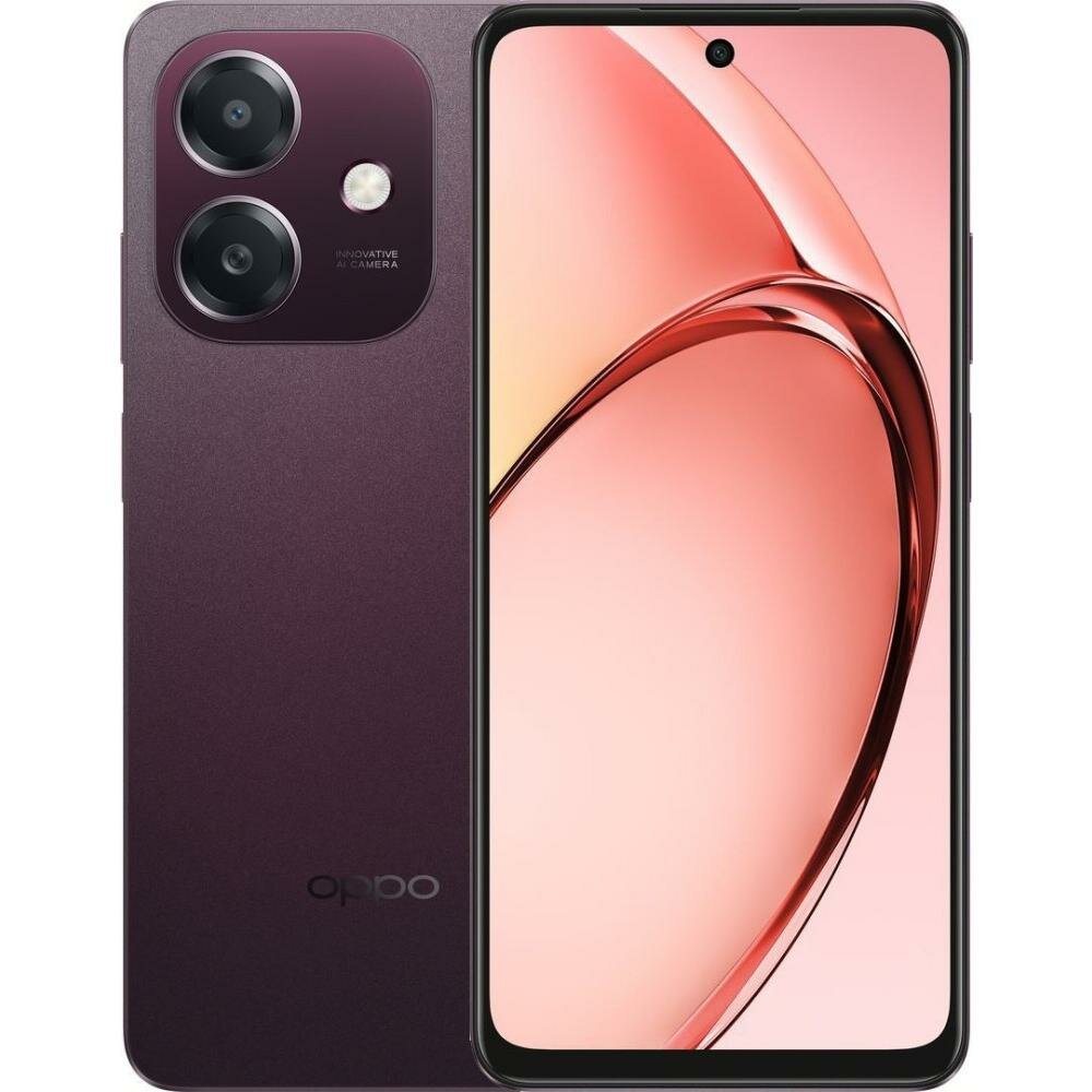 Смартфон Oppo A3x 4/128Gb (6.67", 5100мАч) RU, Бургунди