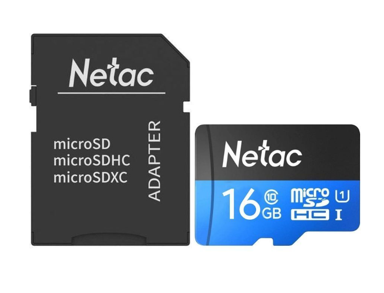 Карта памяти Transflash (MicroSDHC) Card_ 16 GB Class 10 Netac NT02P500STN-016G-S P500
