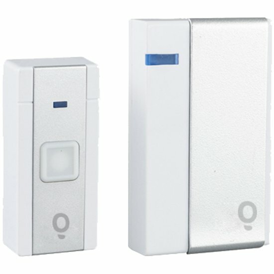 Звонок беспроводной Foton Lighting FOTON FL- AG-9613K/DC 3x1.5V(AAA) 434MHz 80-120m 36 мелод 3 уровн. гром LEDинд WT/SI- цифр. звонок