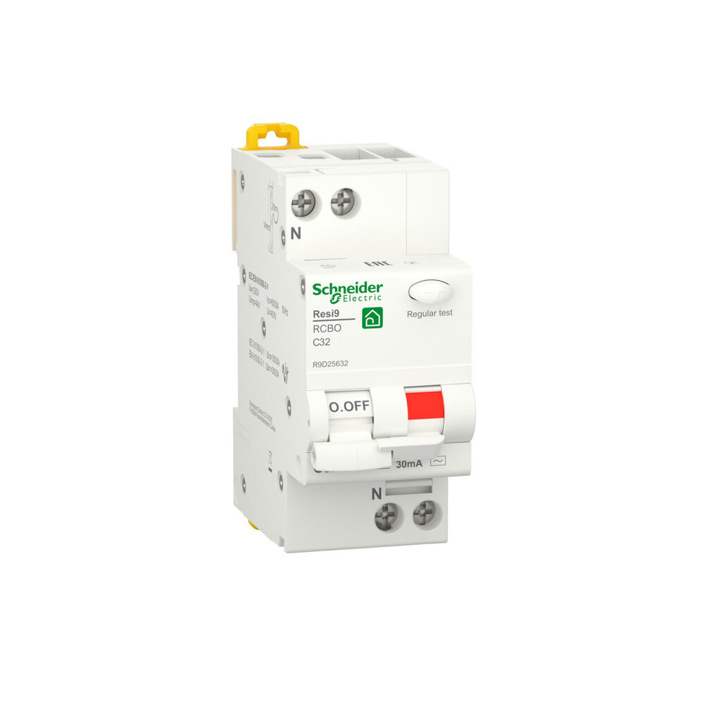 Дифферинциальный автомат 1P+N С 32А 6kA 30мА тип AС R9D25632 Schneider Electric Resi 9
