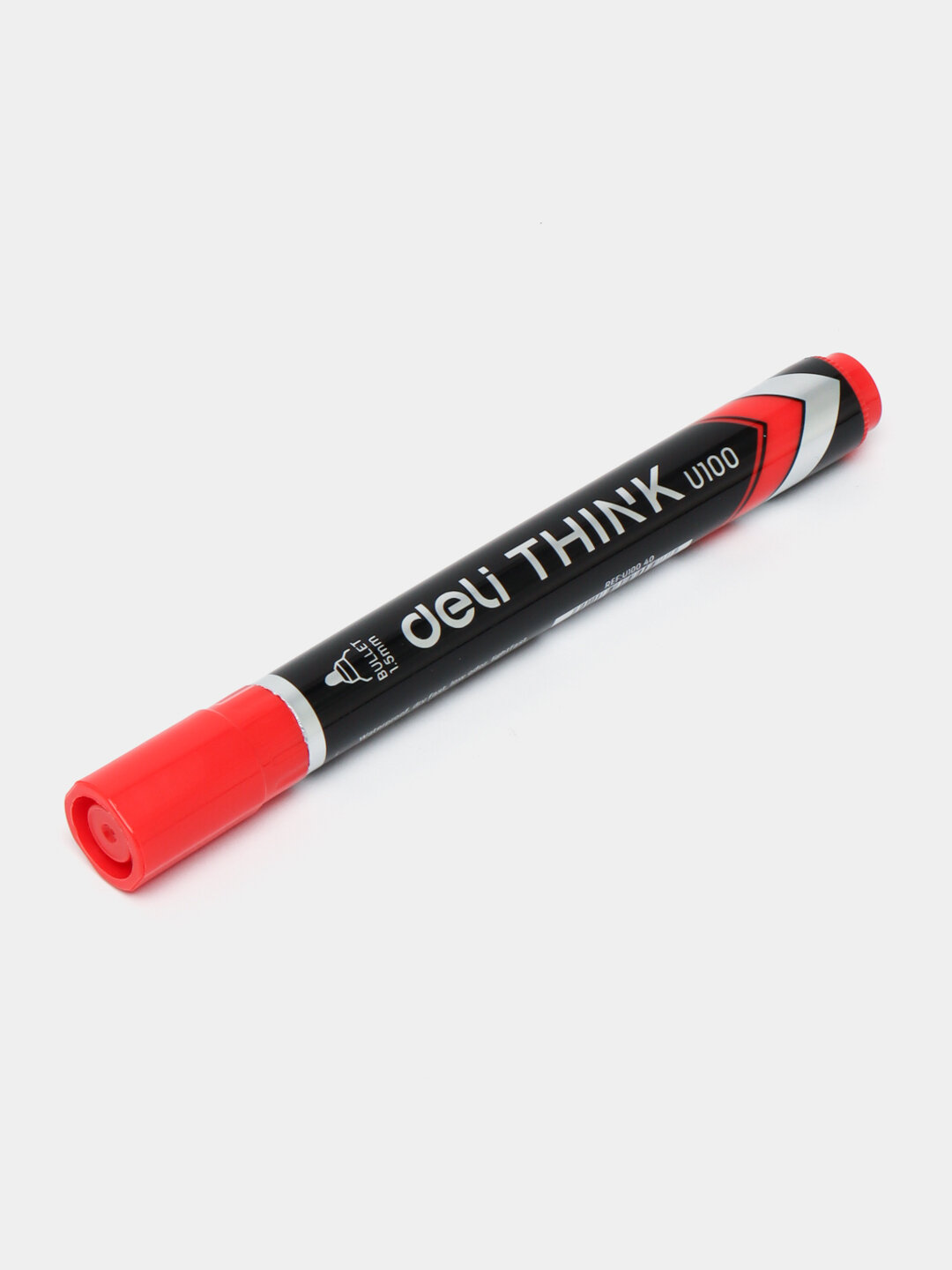 Маркер перменентный, красный, Deli EU10040red q0000005828 — фото 1