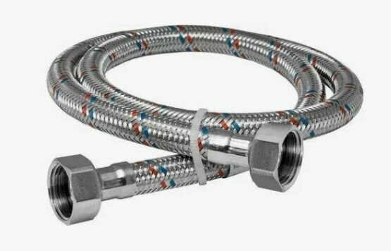 Подвод гибкий д/воды 1/2 40см В/В 26555 — фото 1