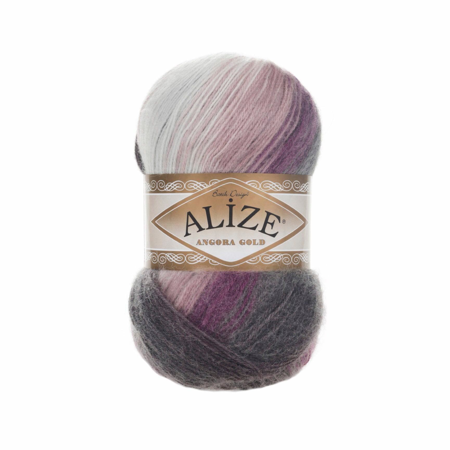 Пряжа Angora Gold Batik Alize (1986),100 г, 550м, 20% шерcть,80% акрил (2 шт.)