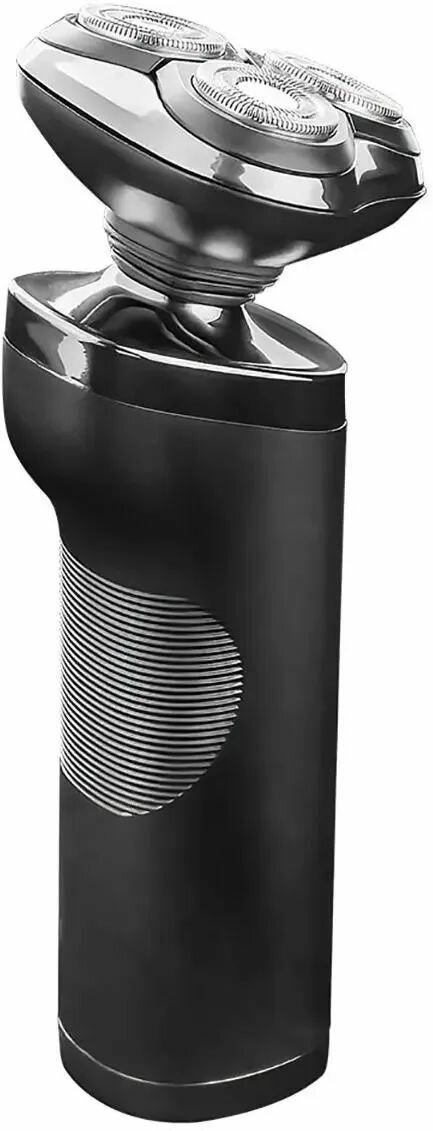 Электрическая Бритва Centek CT-2175 (роторная, бритье: влажное/сухое, головок - 3, питание - от аккумулятора), черный/серебристый — фото 1