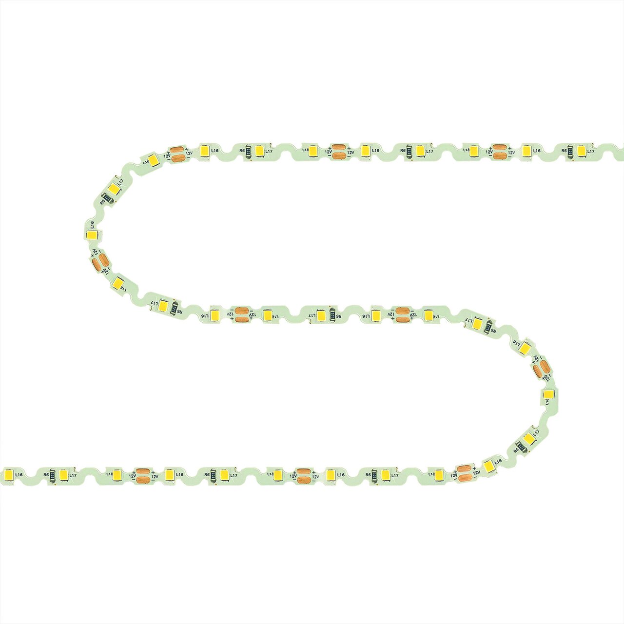 Светодиодная лента Apeyron 12 В 4.8 Вт/м smd 2835 60 д/м 4000К IP20 400 Лм/м 6 мм 5 м