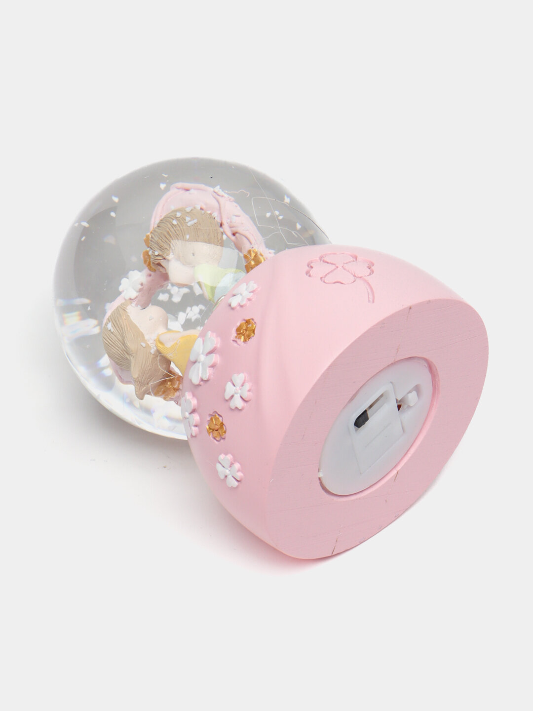 Светящийся хрустальный шар "Снежинка" 10см — фото 1