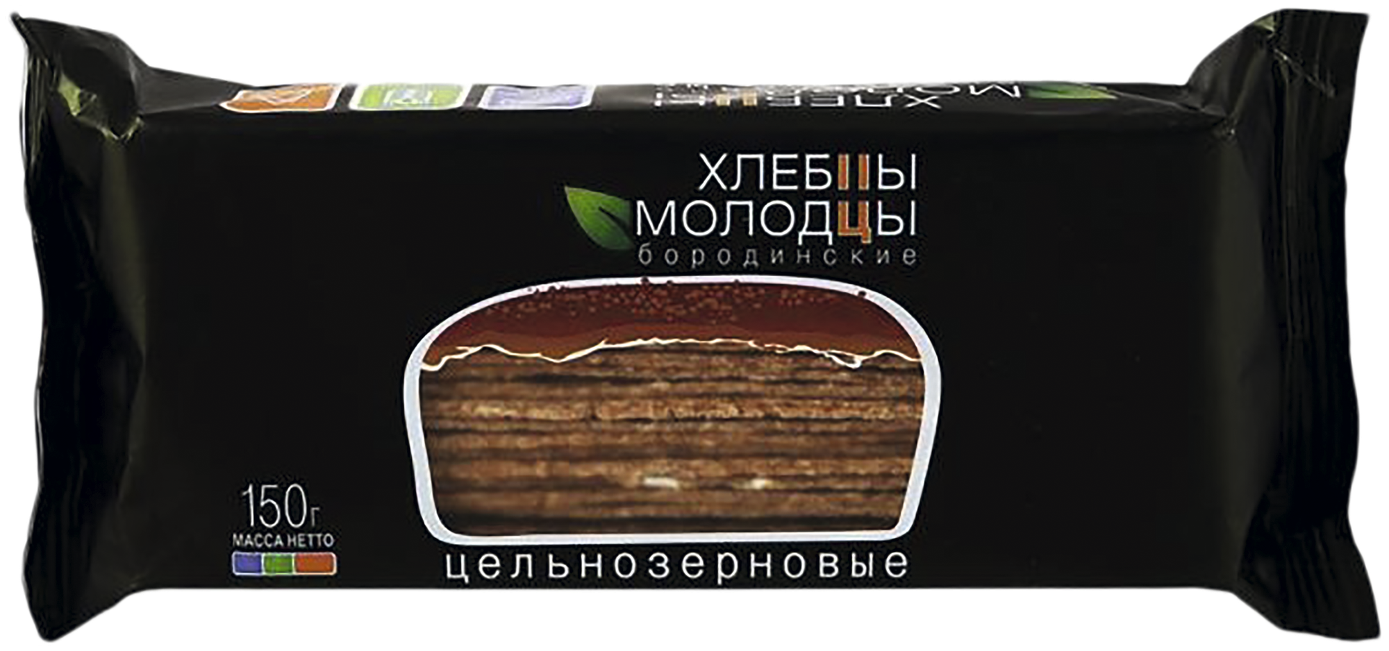Хлебцы "Хлебцы Молодцы", цельнозерновые, бородинские, 150 грамм