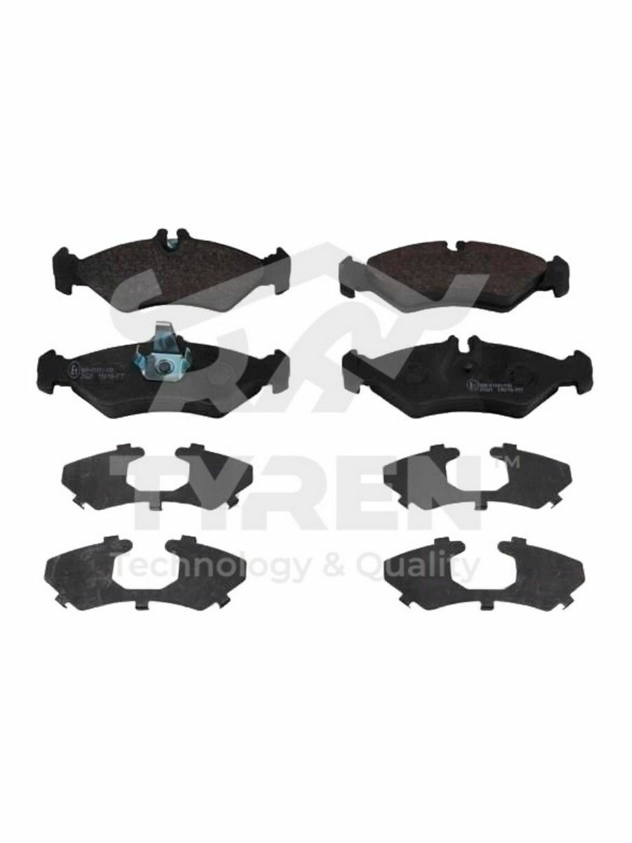 Колодки тормозные дисковые задние для а/м MERCEDES-BENZ Sprinter; Volkswagen LT, Tyren TYR1215221