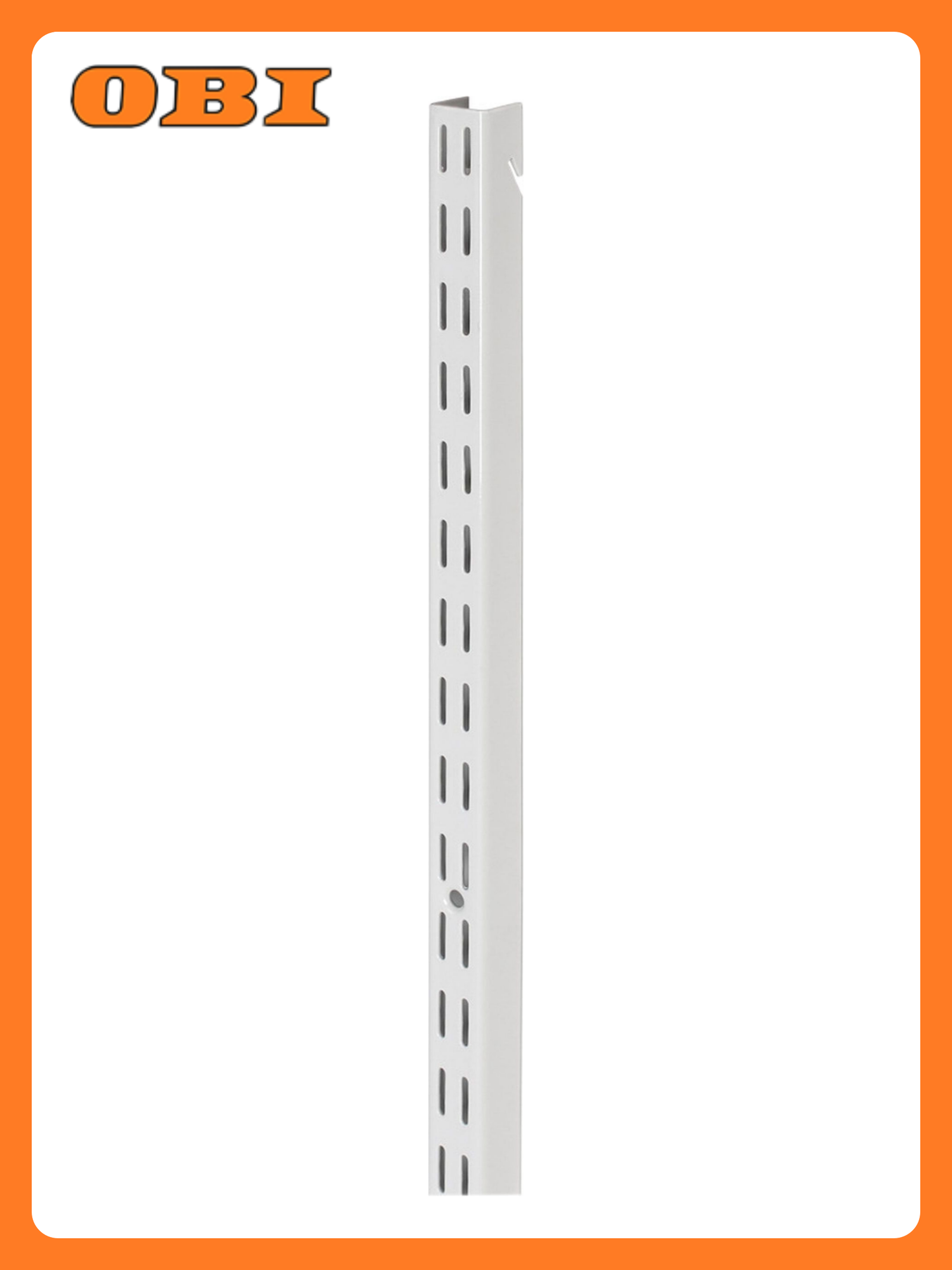 Стойка для стеллажа Larvij L9115WH сталь белая 1507х25 см