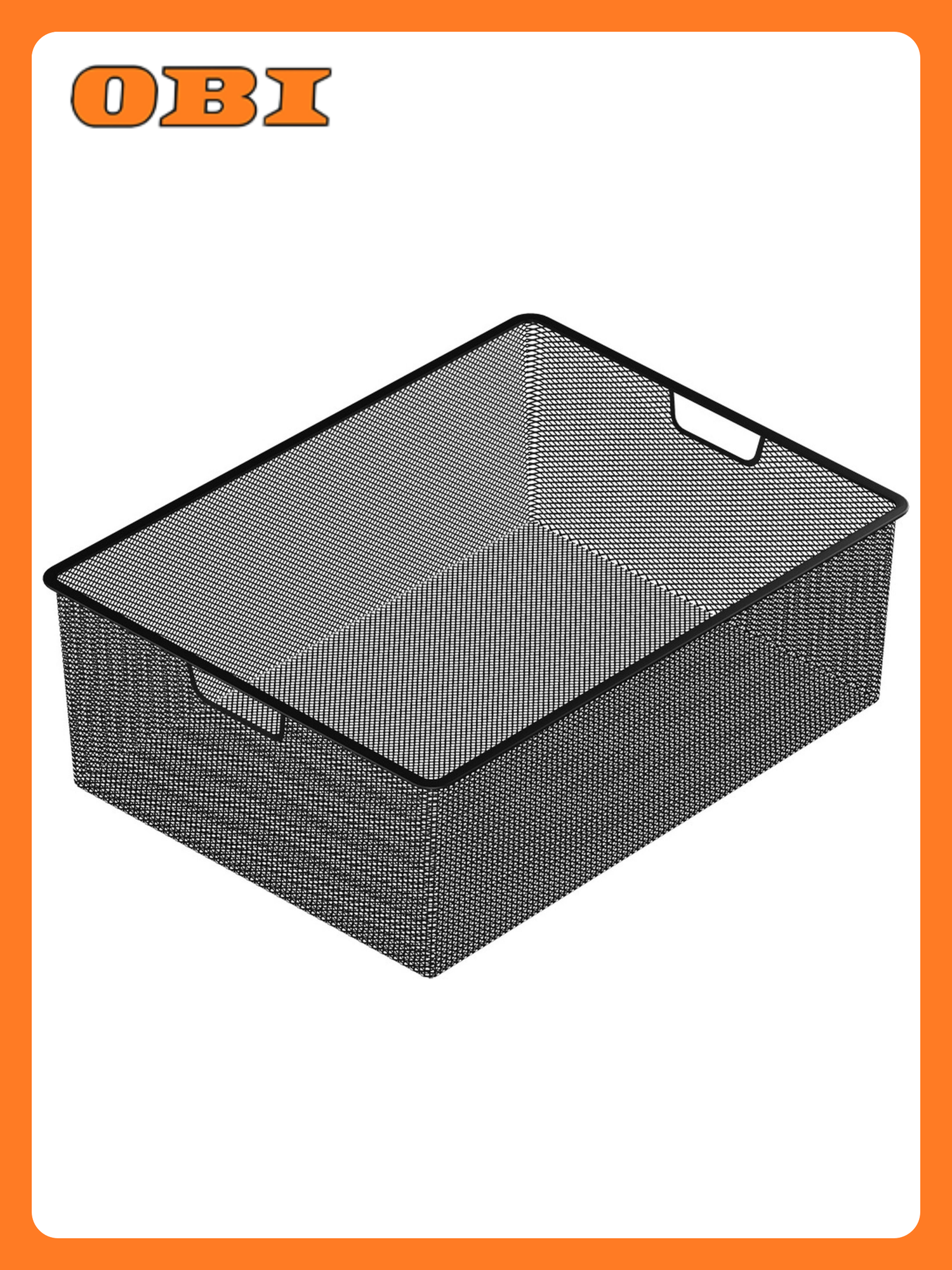 Корзина универсальная Larvij L9560BL(N) черная 185x555x410 мм