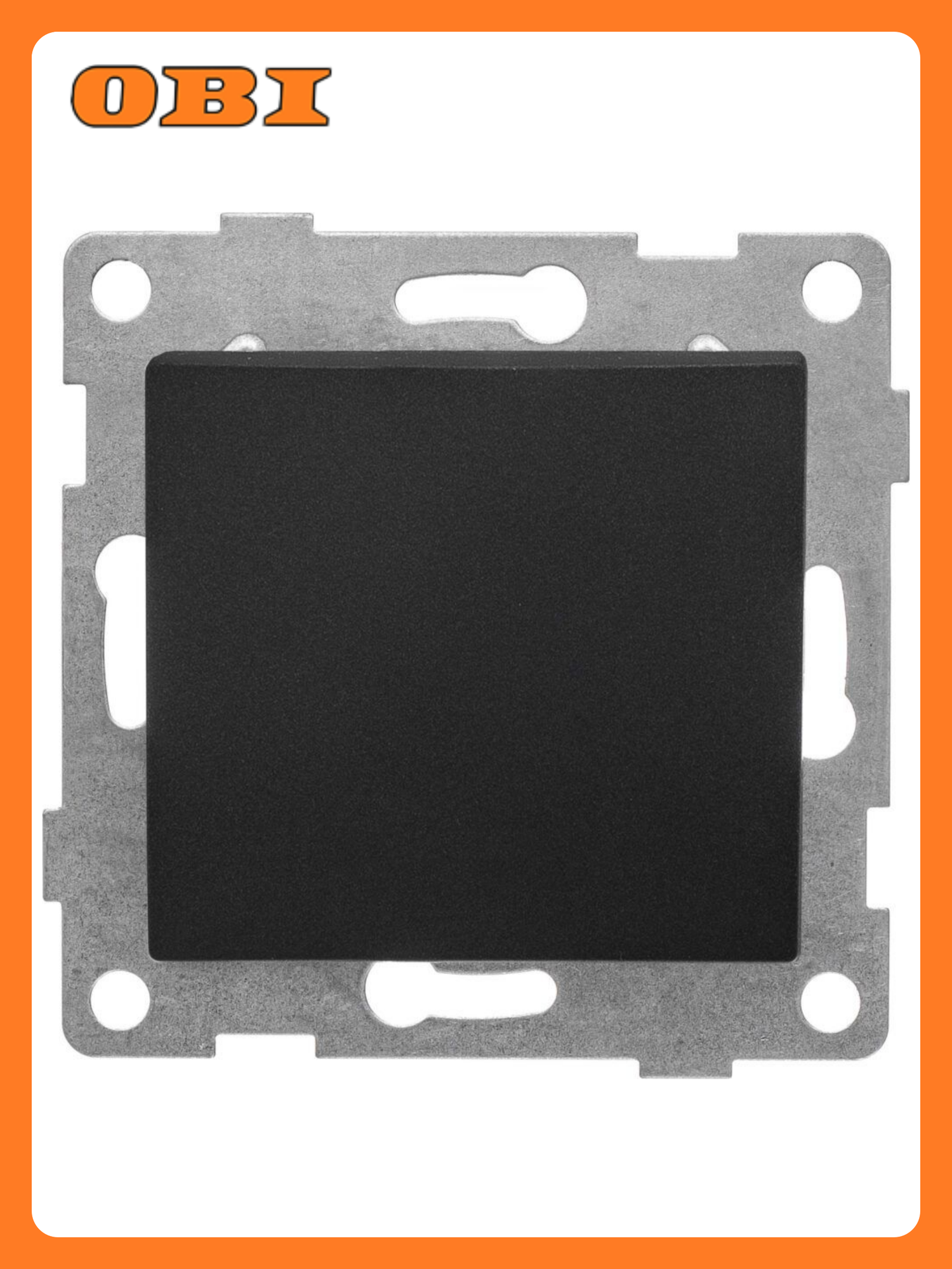 Выключатель перекрестный 1 кл  СП Bravo 10А 250В механизм графит GUSI С10В7 010