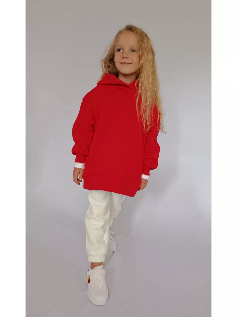 Джемпер  5,6,7,8 лет, размер 7-8 лет, красный — фото 1