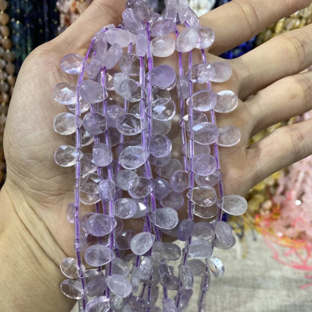 Бусины из аметиста, лиловые, 1 шт