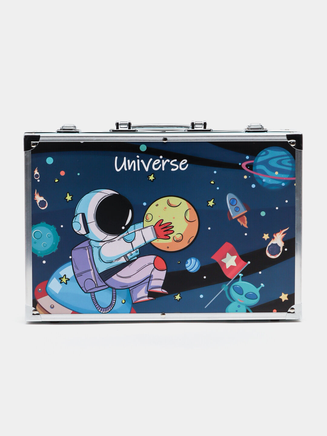 Набор для рисования и творчества в чемодане, маркеры, карандаши, фломастеры, 145 шт