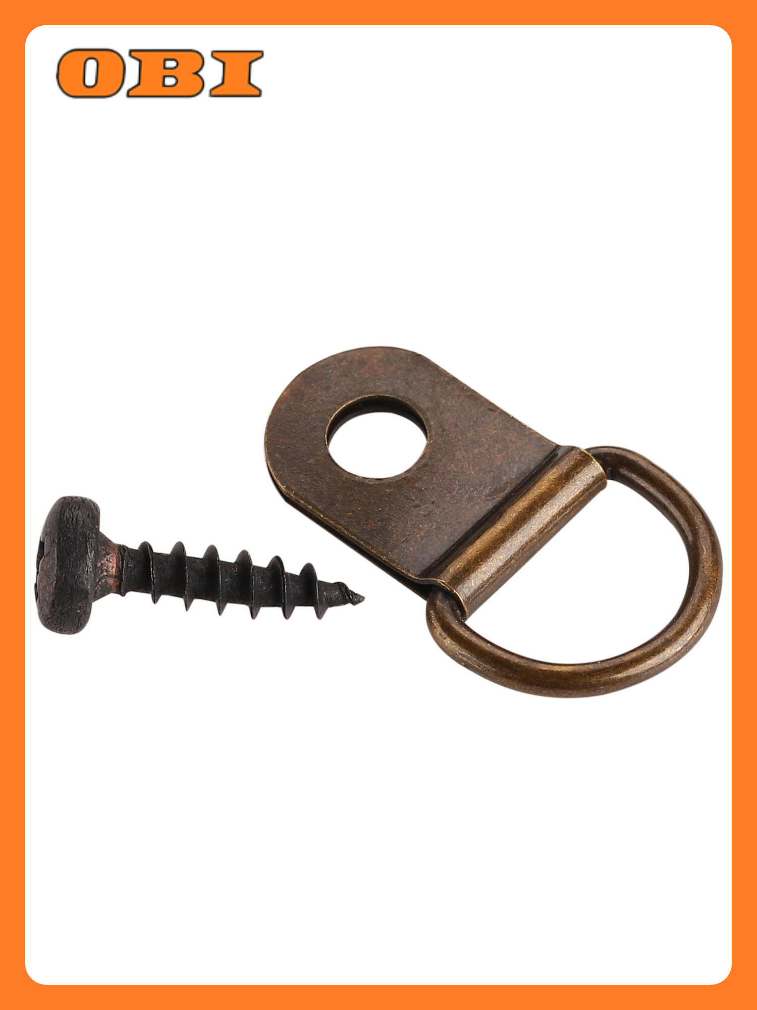 Петля-подвес Европартнер D-образная для картин и фоторамок сталь 4 шт