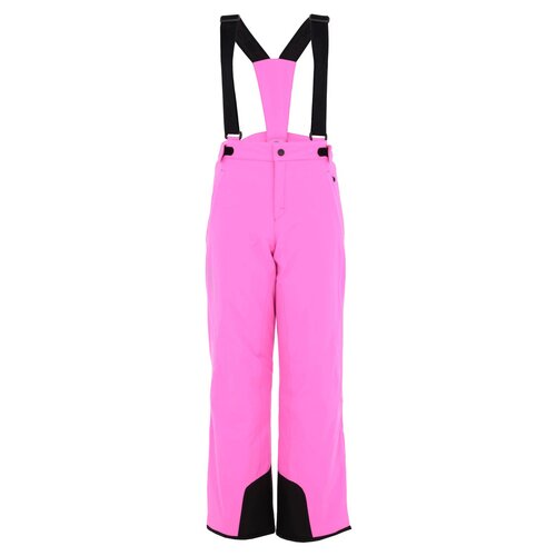 Горнолыжные брюки STAYER Вологата для девочек, подтяжки, карманы, размер 152, розовый