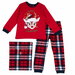 Пижама Chicco для девочек, лонгслив, брюки, без капюшона, брюки с манжетами, рукава с манжетами, размер 92, красный