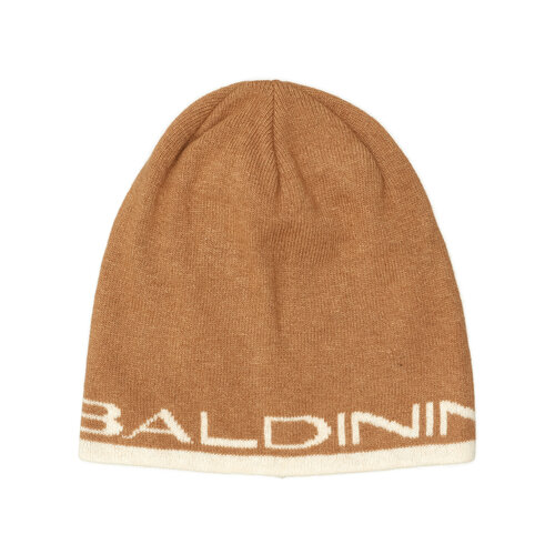 фото Шапка бини baldinini, демисезон/зима, шерсть, утепленная, размер onesize, бежевый, коричневый