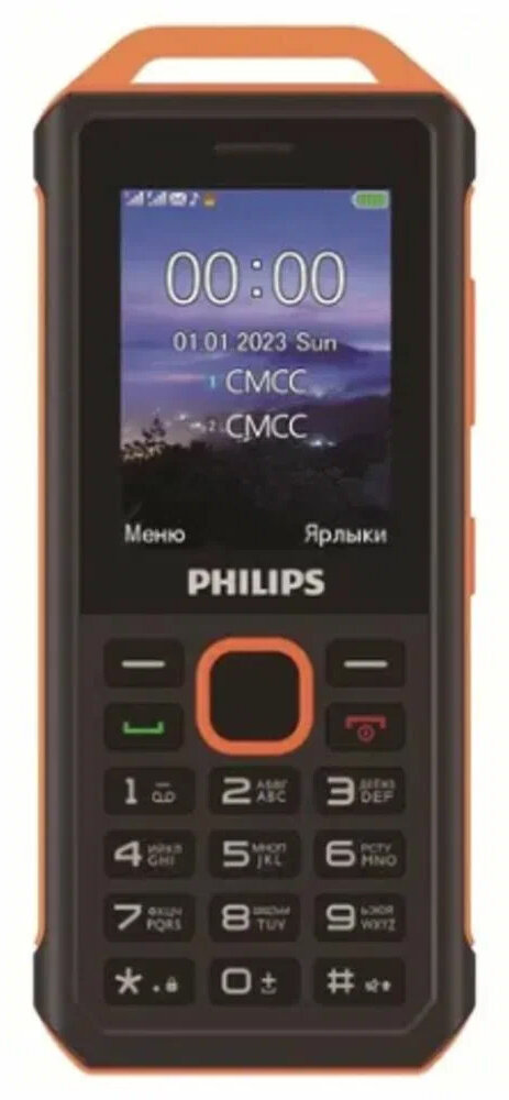 Сотовый телефон Philips Xenium E2317 Yellow/Black .
