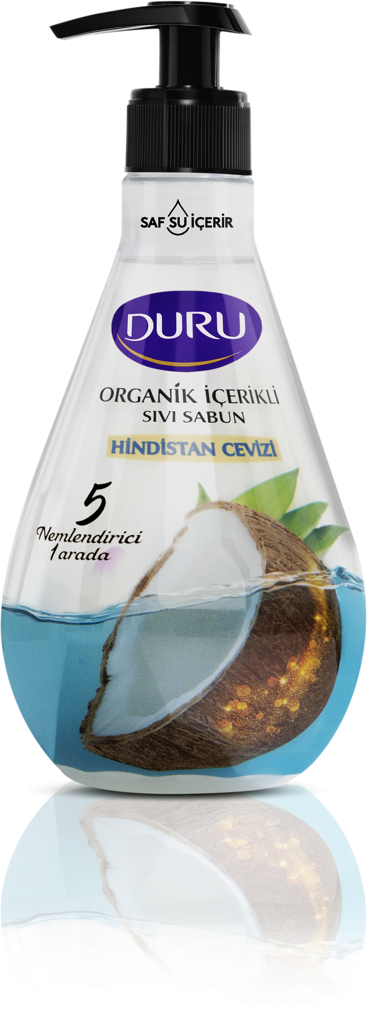 DURU Мыло жидкое Organic Ingredients Кокос, 500 мл