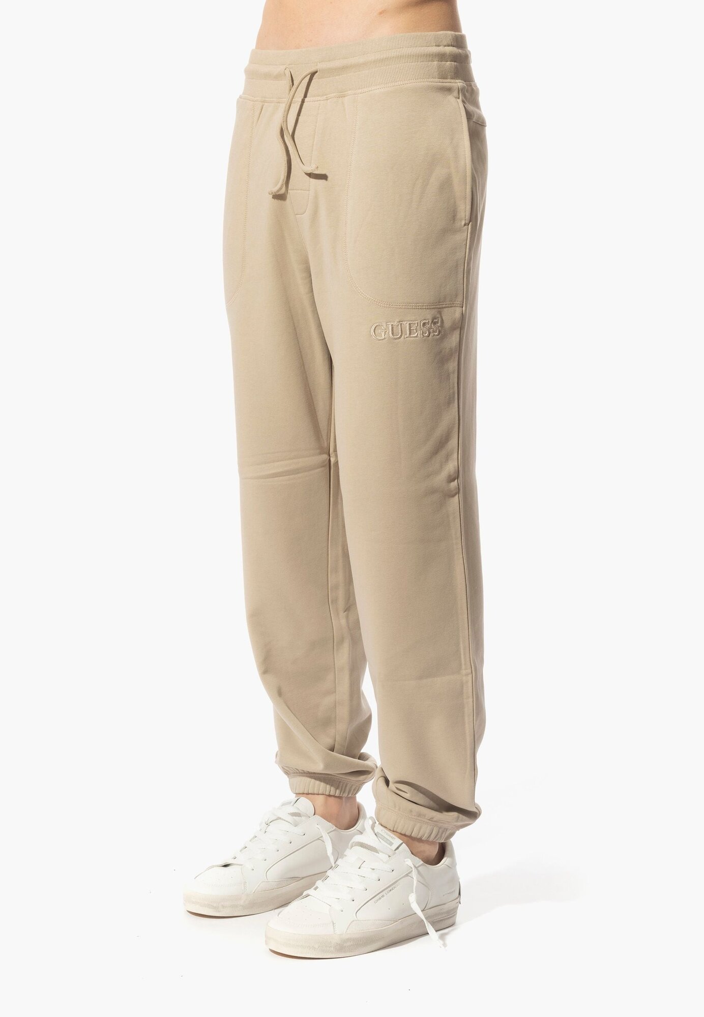 Брюки джоггеры GUESS Jogger Pant Lounge, размер XL, коричневый — фото 1