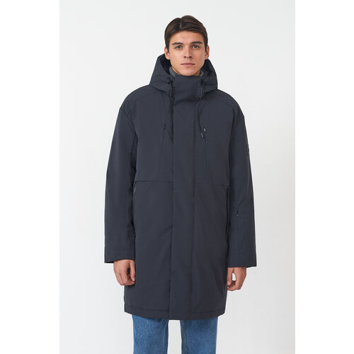  куртка Baon, демисезон/зима, силуэт прямой, утепленная, капюшон, внутренний карман, карманы, манжеты, водонепроницаемая, размер XXL, черный