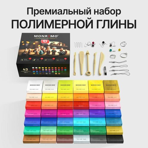 Глина полимерная для лепки набор 1960₽