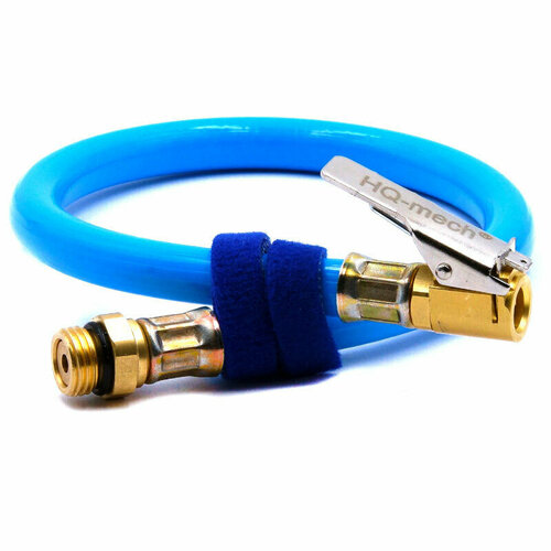 Шланг подкачки колес HQ-AH01-38-6x11 полиуретан 38 см 6x11 мм 0-15 bar max 60 bar наконечник евро 360 градусов 396₽