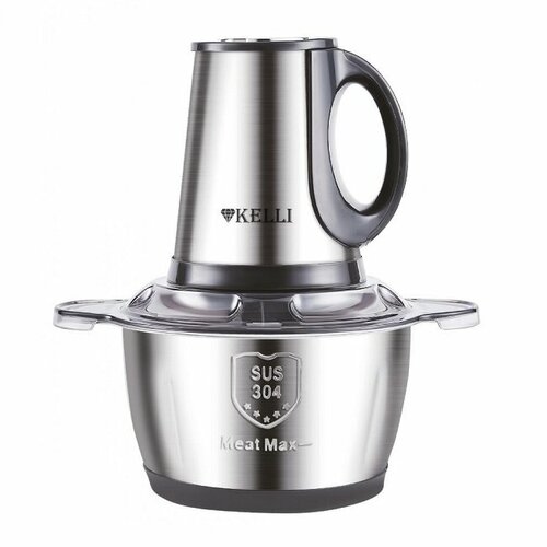 Измельчитель Kelli KL-5219 Чоппер 1200Вт объем нержавеющей чаши 18 мл 2232₽