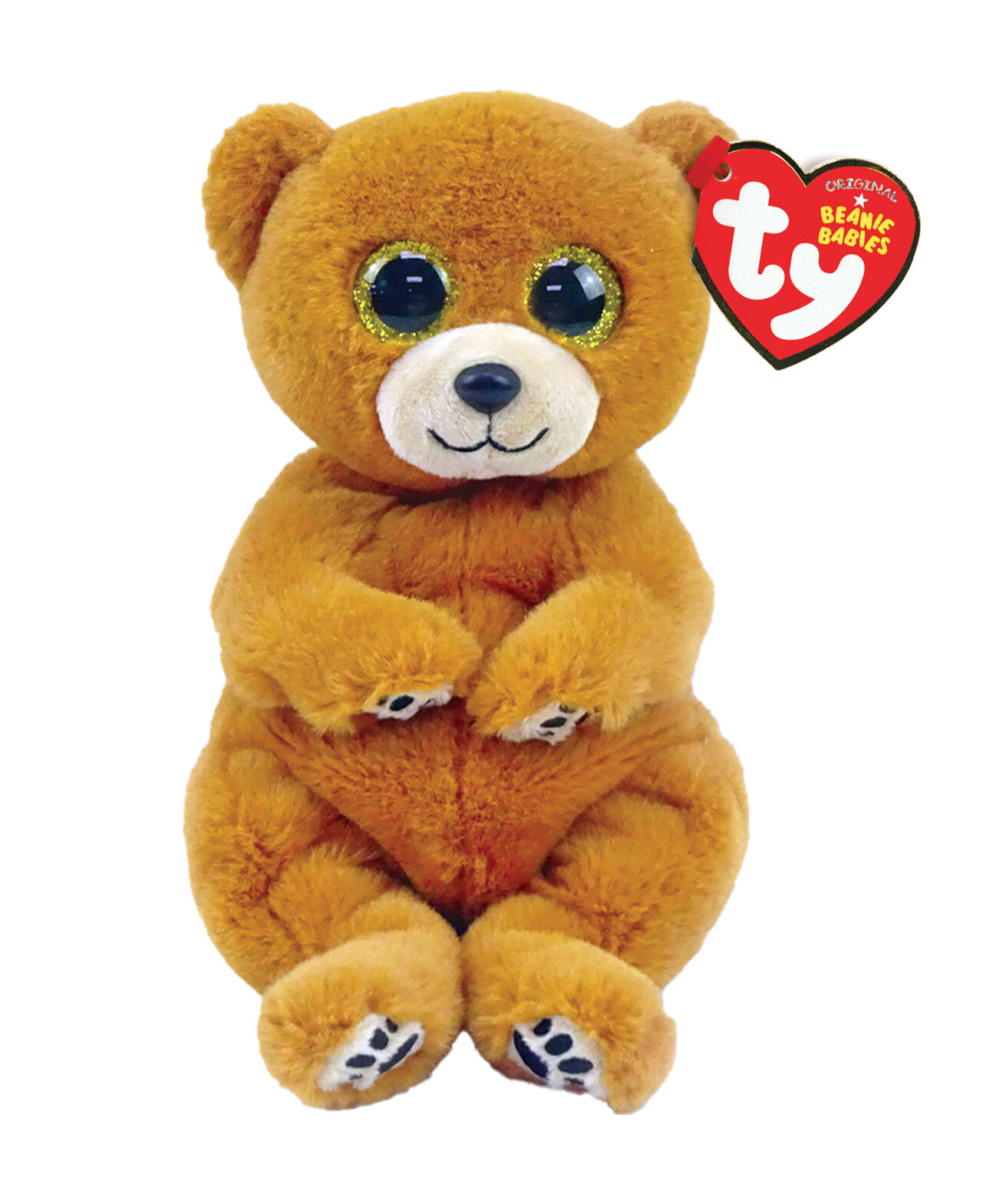 TY Мягкая игрушка Дункан бурый медвежонок, 15 см.