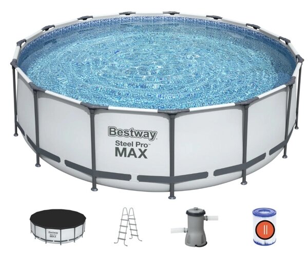 Каркасный бассейн Bestway Steel Pro Max 56438  457х122 см  комплект 