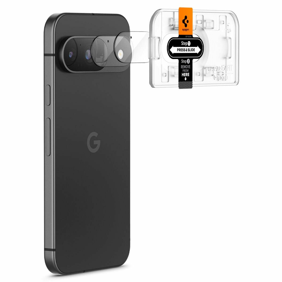 Защитное стекло для камеры SPIGEN для Google Pixel 9 Glas.tR EZ Fit Optik 2 шт Прозрачный AGL08443 — фото 1