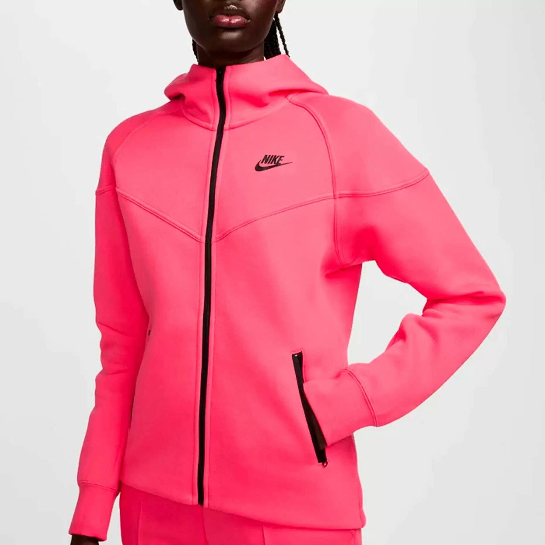 Толстовка NIKE Tech Fleece Windrunner, размер 48-50, , розовый