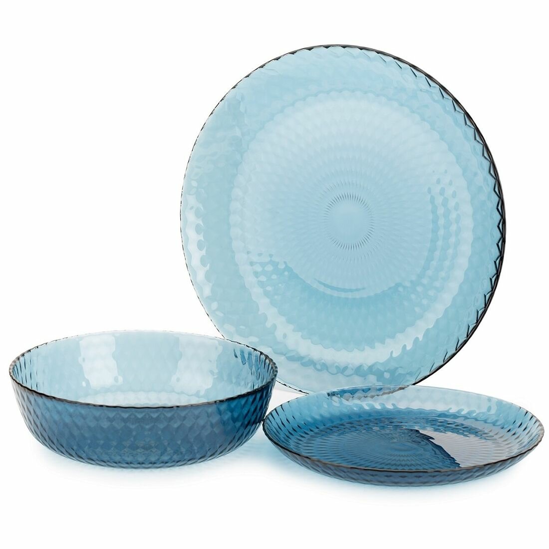 Набор стол 18пр идиллия лондон топаз стекло