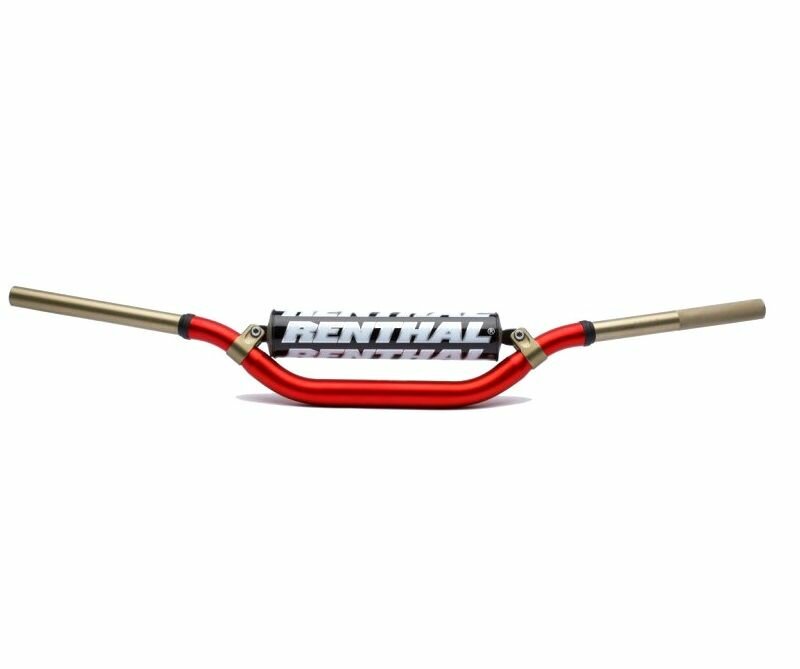 Руль алюминиевый RENTHAL TWINWALL 28 мм красный