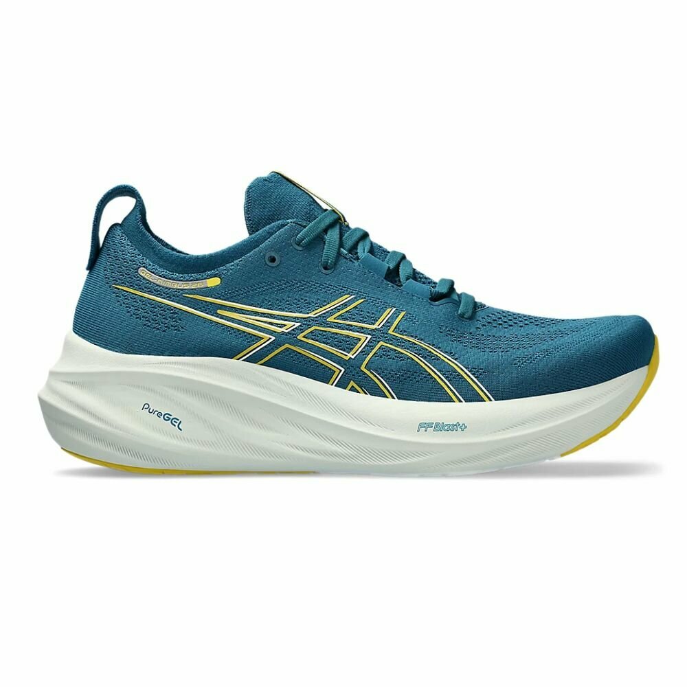 Кроссовки ASICS, размер US 9, evening teal/light mustard
