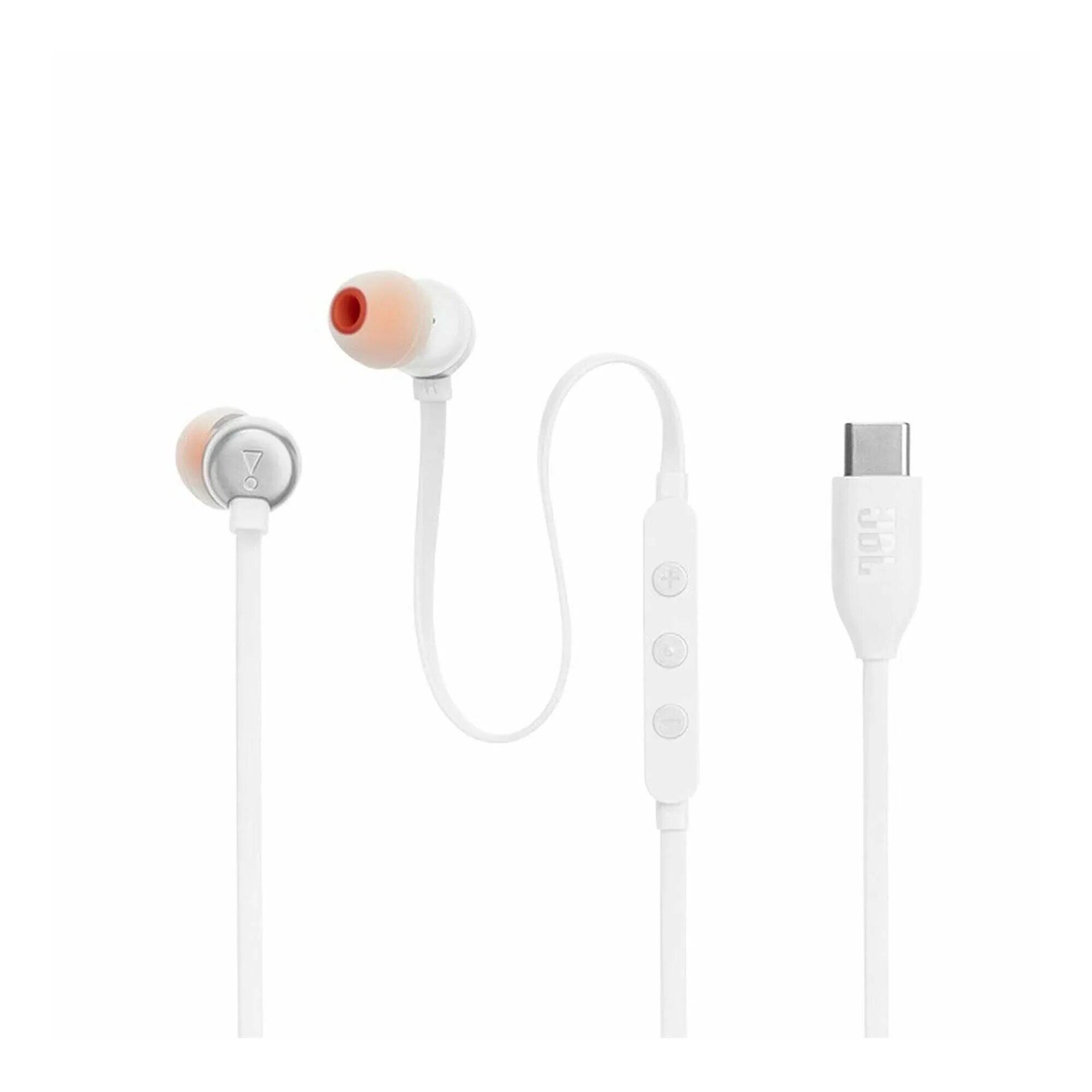 Наушники JBL Tune 310C White, внутриканальные, проводные, белый