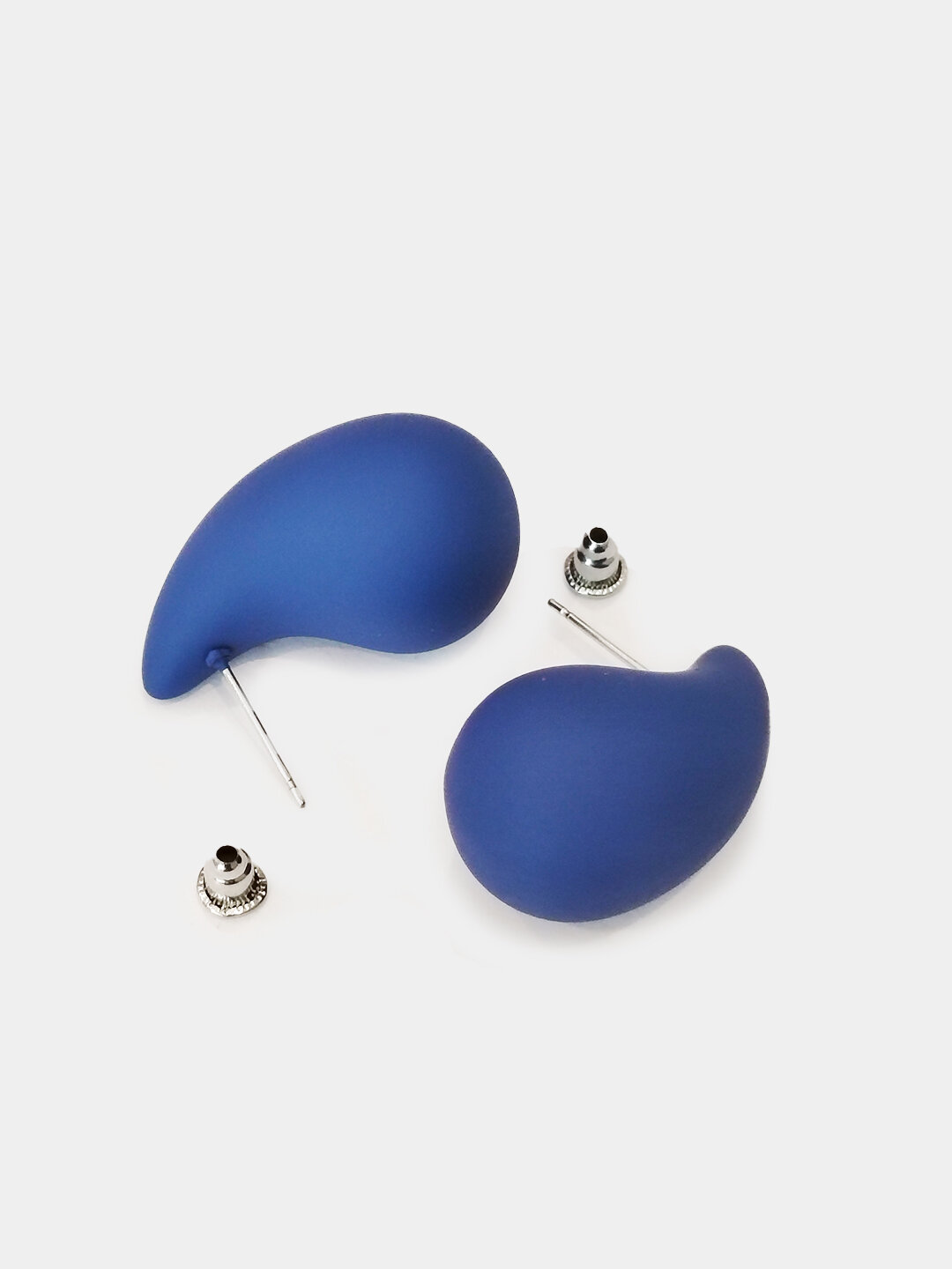 Комплект серег, синий — фото 1