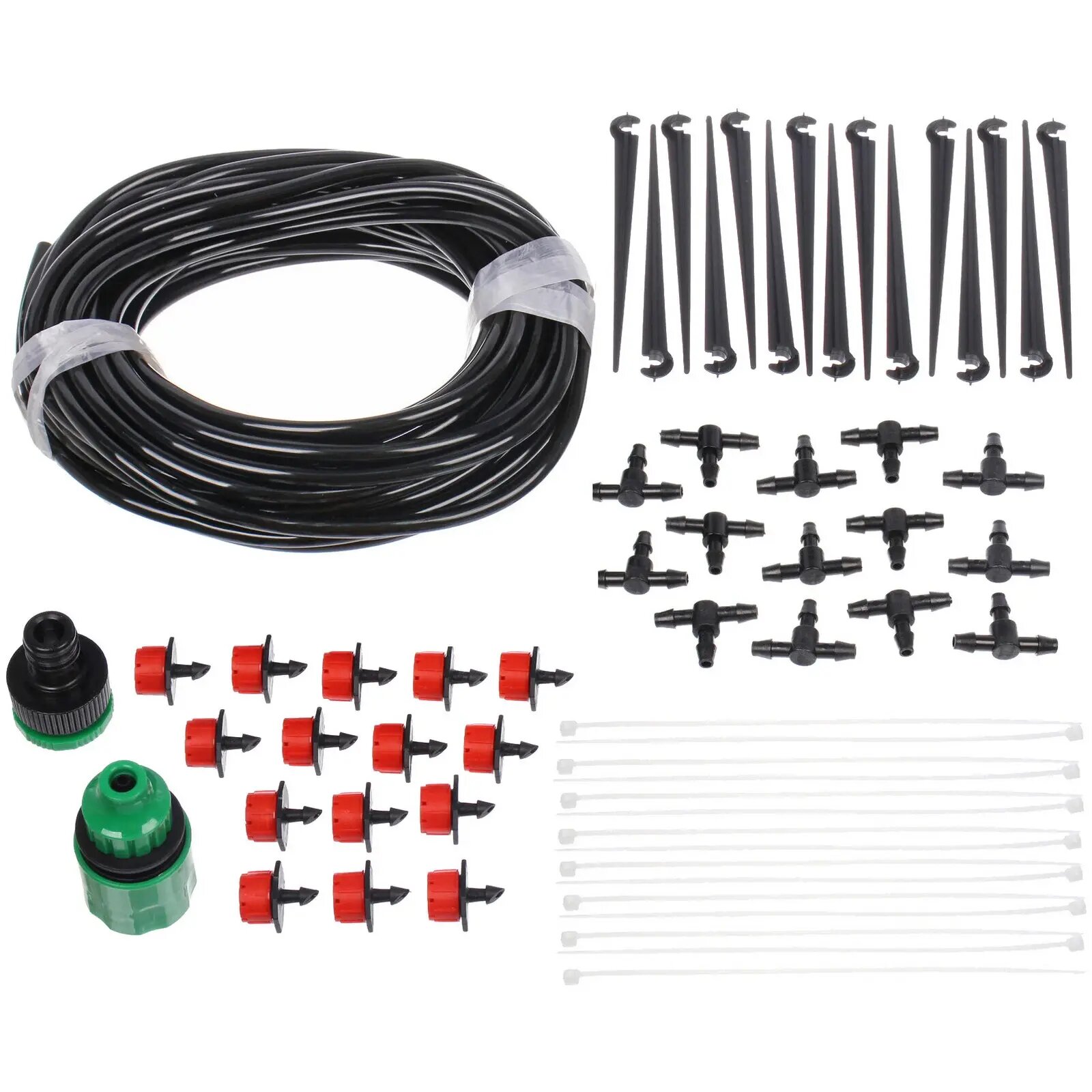 Система капельного полива 'ДоброСад BD181-2' 15м ПВХ с регулируемыми капельницами