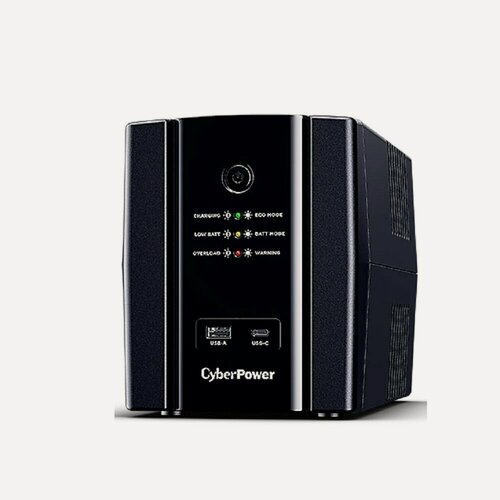 Изображение товара CyberPower UT1500EG Источник бесперебойного питания 1500VA 900W, 4 розетки Schuko , 1xUSB, 2xRJ11 RJ45, линейно - интерактивный