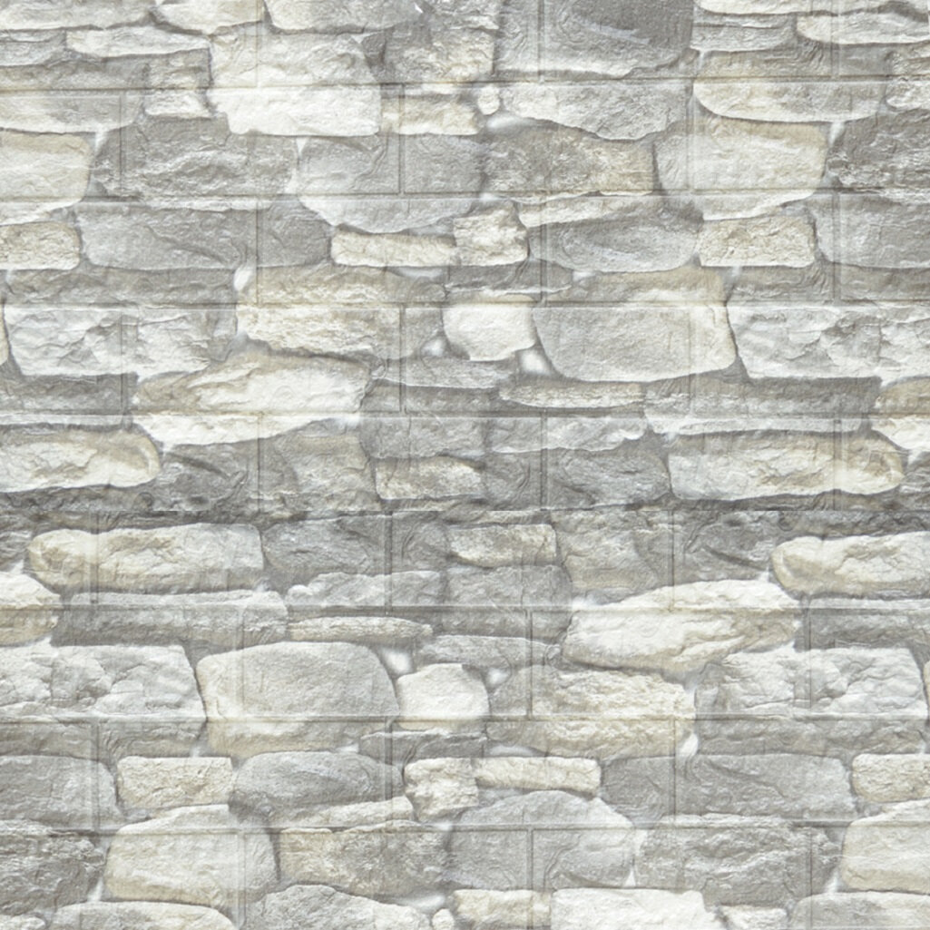 Панель ПВХ самоклеящаяся 3D BZ1-JS-016Y под камень 4х700х770 мм 2 шт.