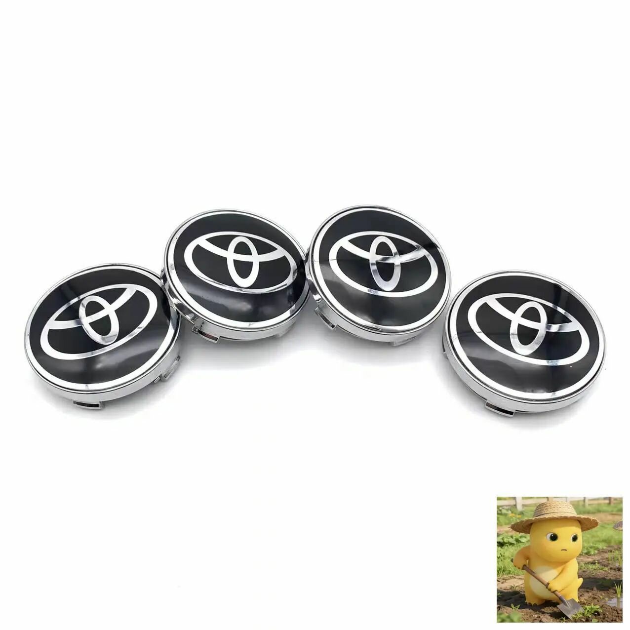 Колпак ступицы колеса Toyota K62, серебристый цвет, 4 шт в комплекте, OEM номер T60