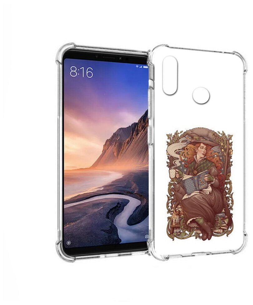 Чехол задняя-панель-накладка-бампер MyPads Женские_126 для Xiaomi Mi Max 3 противоударный